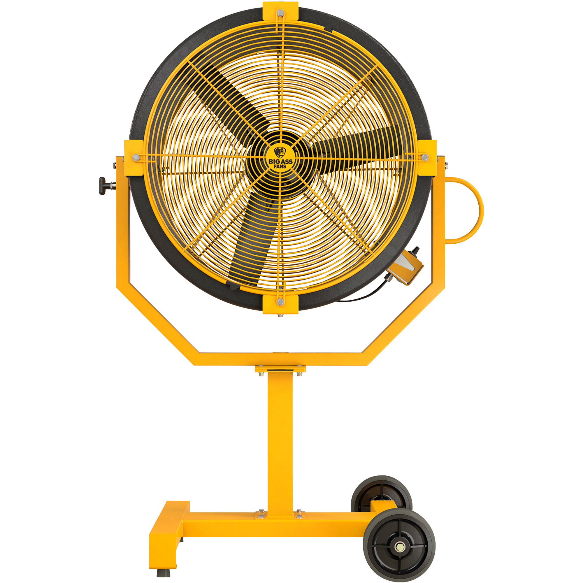 Big Ass Yellow Jacket Mobile Fan, Yellow/Black, 30in., 1/2 HP, Model# MP-YJ1-031018S34